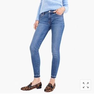 J. Crew 8” toothpick jean with let-down hem
